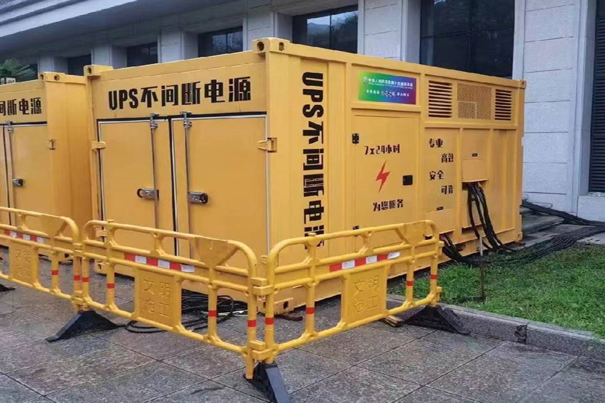 屯昌发电机租赁施工现场