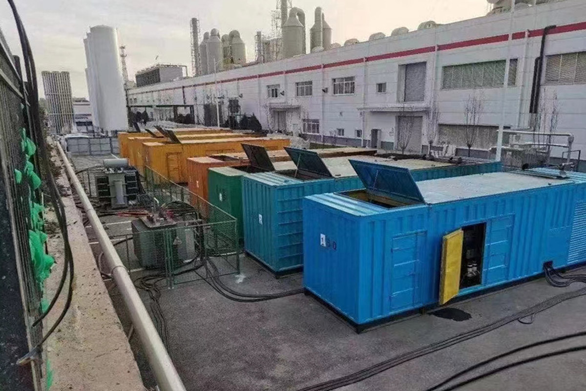 屯昌发电机租赁施工现场